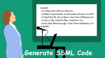 Online SSML Generator with WYSIWYG, Audio Playback