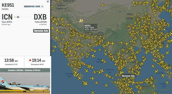 RadarBox free air traffic tracker