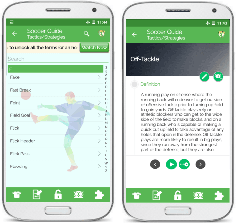 Soccer Guide free Android app
