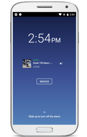 Spotify Alarm App for Android to set Spotify Songs as Alarm Tone