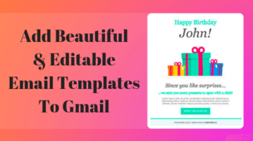 How To Add Editable Email Templates in Gmail