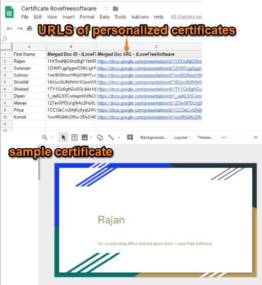 create personalized certificates in bulk using google slides
