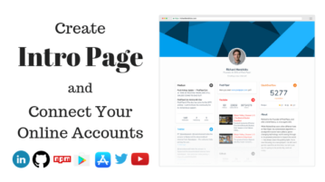 Create About Me Page with Your LinkedIn, GitHub, Other Online Profiles