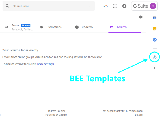 free email templates in Gmail
