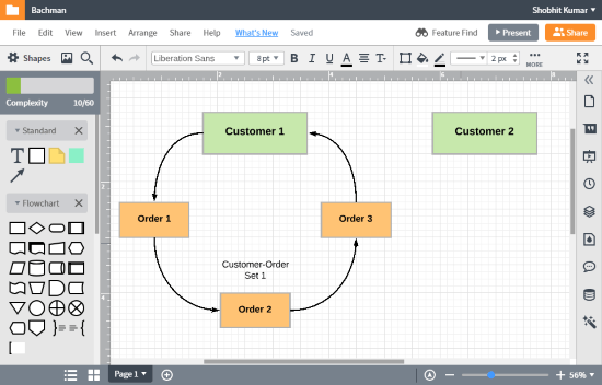 make bachman diagram online for free