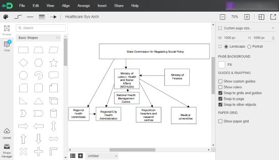 make system architecture diagram online free
