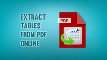 online extract tables from pdf