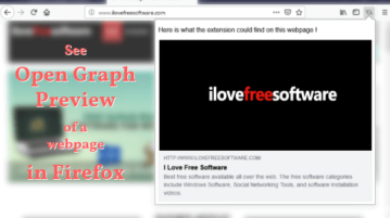 see open graph preview of a webpage in firefox