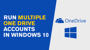 run multiple onedrive accounts in windows 10