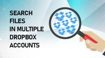 search files in multiple dropbox accounts