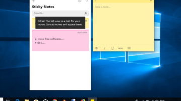 sync sticky notes between windows 10 pcs