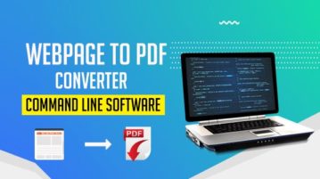 webpage to pdf command line