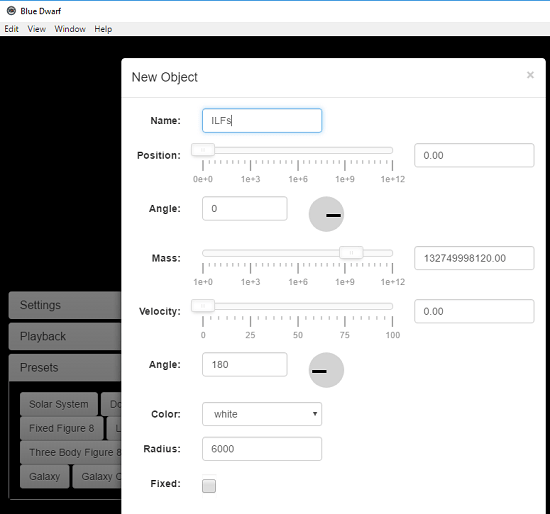 Blue Dwarf Interface