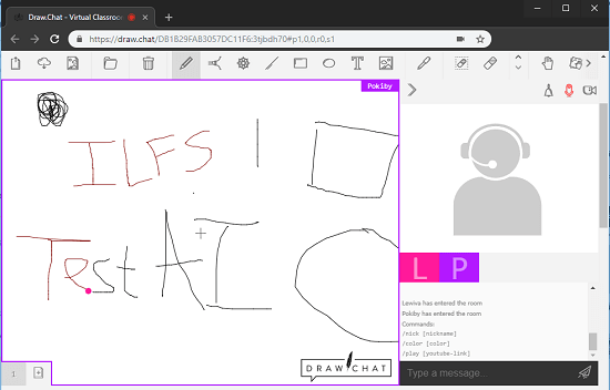 Draw.chat free online whiteboard with voice chat