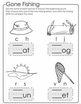 Education.com phonics worksheet