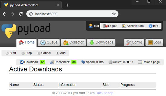 Free Self Hosted Download Manager PyLoad