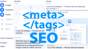 Generate Meta Tags Online for Google, Facebook, Twitter, LinkedIn