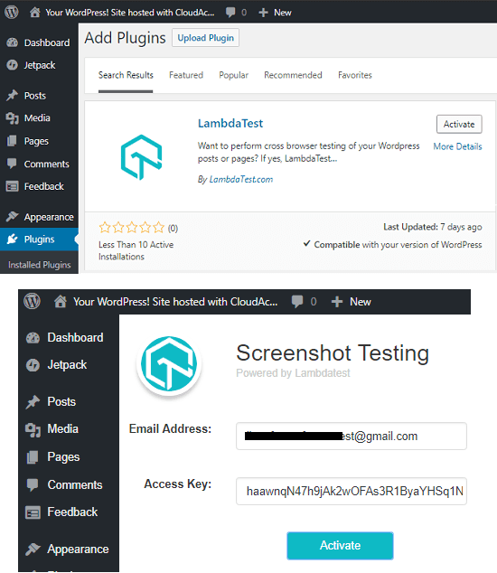 Install LambdaTest and sign in