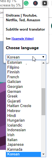 Language preference