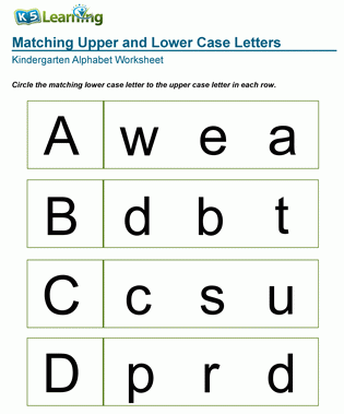 Matching upper letter cases