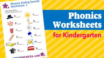 Phonics worksheets for kindergarten