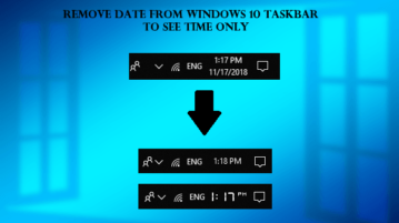 Remove Date from Windows 10 Taskbar to See Time Only