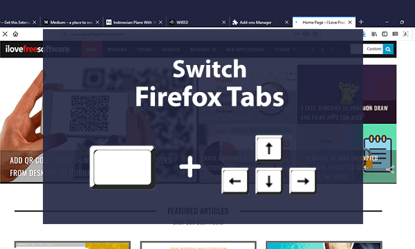 Use Hotkeys To Switch Between Firefox Tabs With Open Source Add on