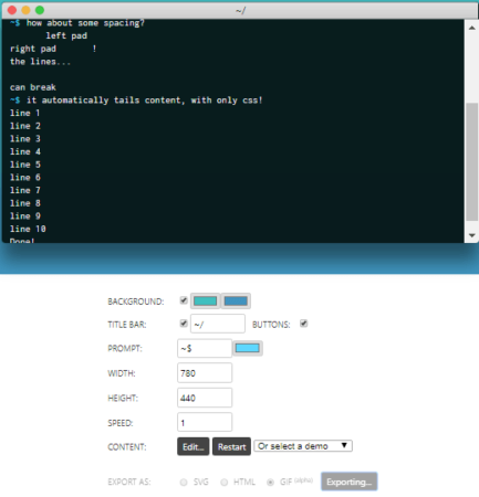 Fake Code Output Generator with Terminal, Simulation Commands