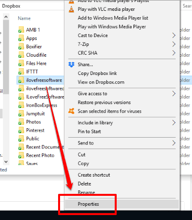 access and use properties option