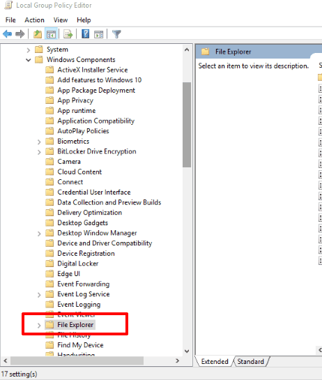 access file explorer folder