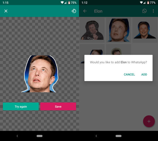 create your personal Whatsapp stickers 