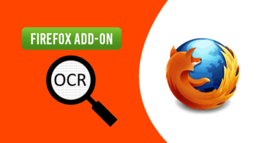 image reader OCR Firefox add-on