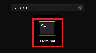 open terminal MAC
