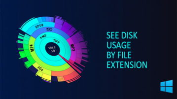 see disk space by file extension