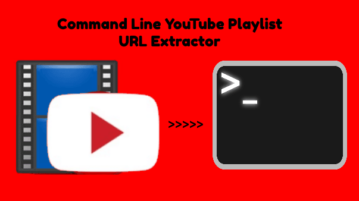 Command Line YouTube Playlist URL Extractor