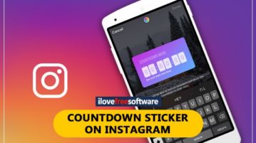 Countdown sticker on Instagram