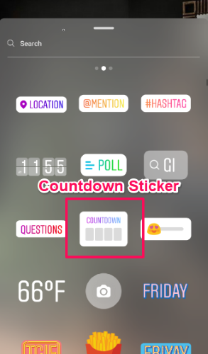 Countdown Sticker