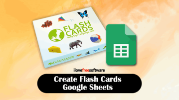 Create Flashcards in Google sheets