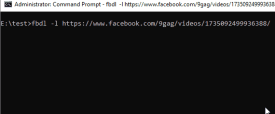 Free Command Line Facebook Video Downloader Fbdl