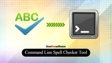 Free Command Line Spell Checker Tool for Text, HTML, Markdown Files