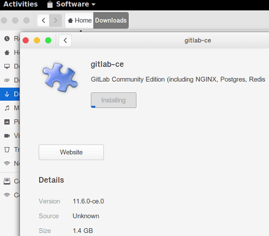 GitLab installing via DEB file