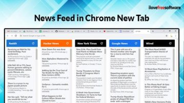 News feed in Chrome new tab