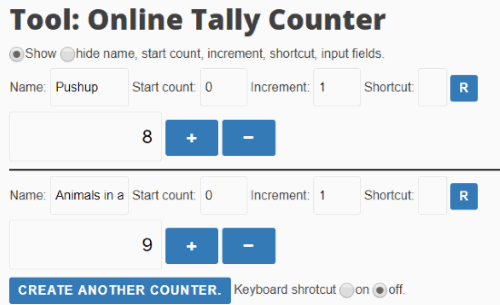 Text Mechanic online tally counter