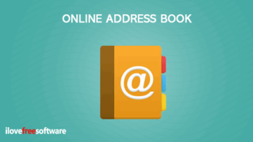 Online address book