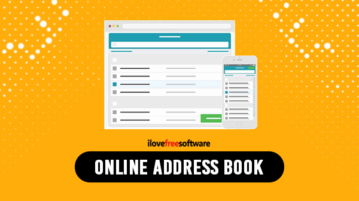 Online address book