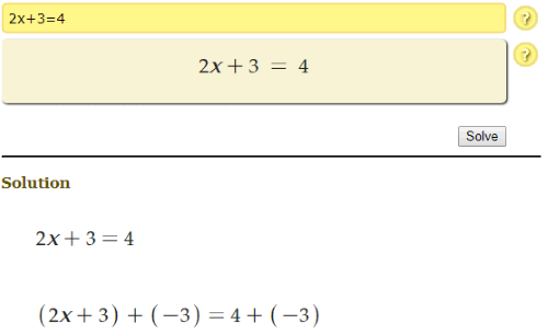 Quickmath calculator steps