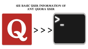 See basic information of any Quora user from command line