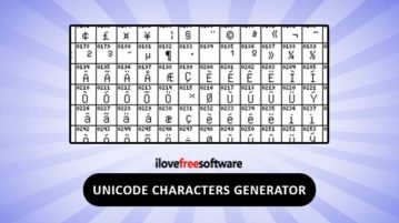 Unicode Characters Generator