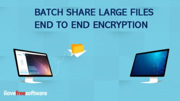 batch share files with end to end encryption