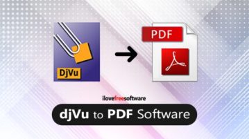 2 DjVu to PDF Converter Free Software for Windows djvu to pdf software